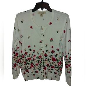 AVA Paige Ladies Long Sleeve Cardigan Sweater- M